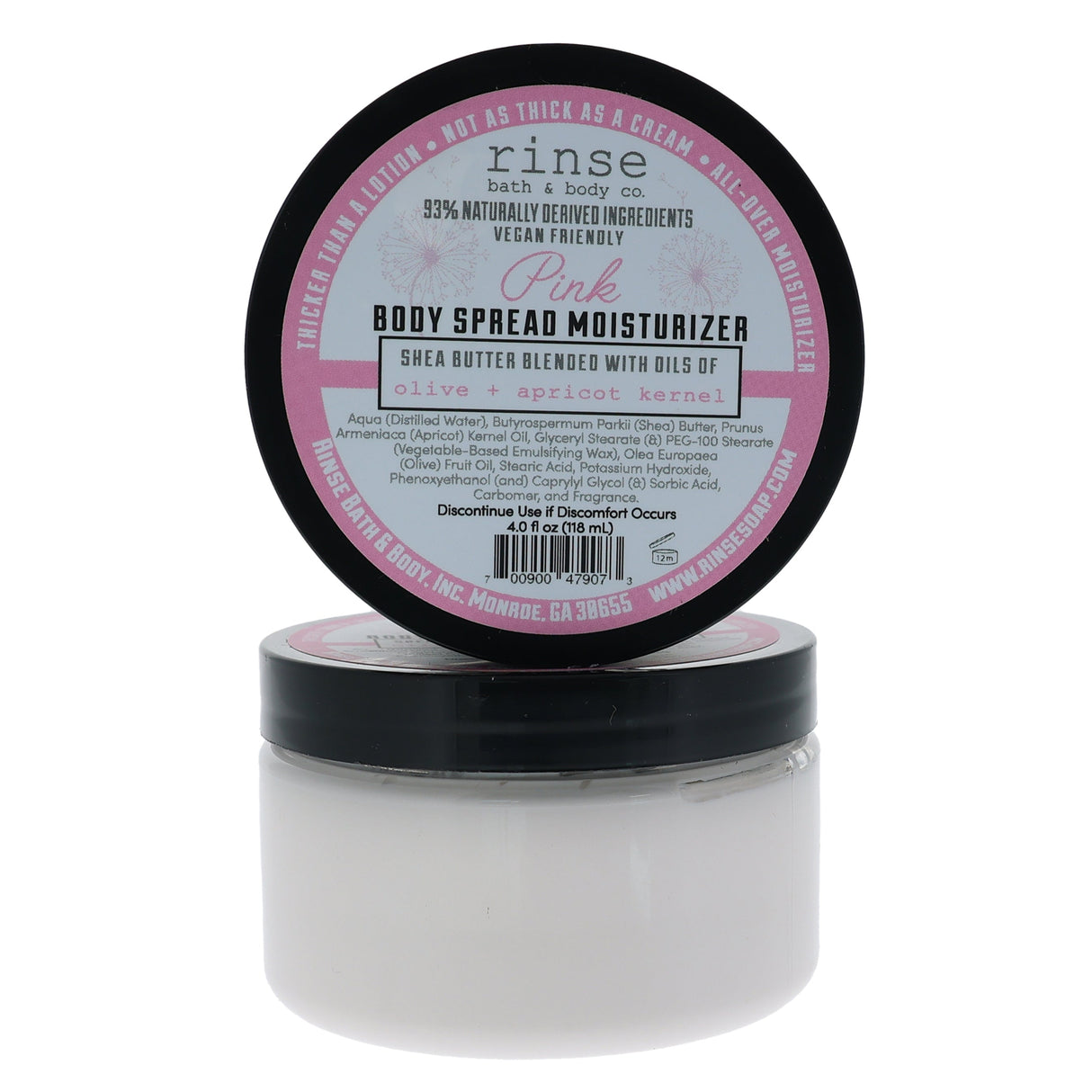 Handmade Pink natural body lotion - naturally derived