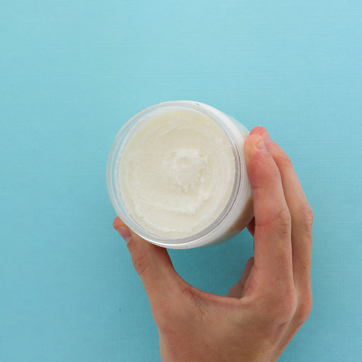 natural sugar scrub in Almond Honey by Rinse Bath & Body - alternate angle