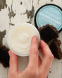 Almond Honey Body Scrub (Body Buff) — in-use