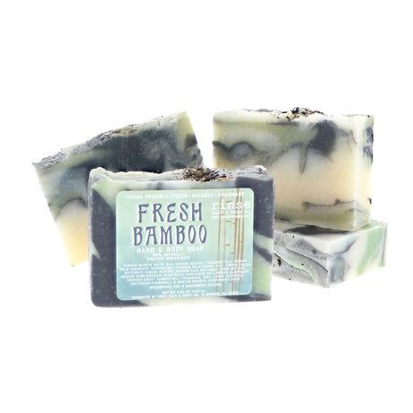 handmade natural bar soap in Fresh Bamboo by Rinse Bath & Body