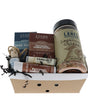 Patchouli Sandalwood crate with Rinse soaps, diffuser, skin stick and Lane's Legendary Chicken rub