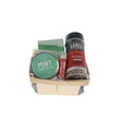 Pitmaster's Hands bundle in wooden berry basket with Rinse Mint Hand Salve, bar soap and Lane's Brisket rub