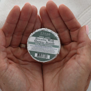 Breathe Well Shower Bomb | Spa Experience | Rinse