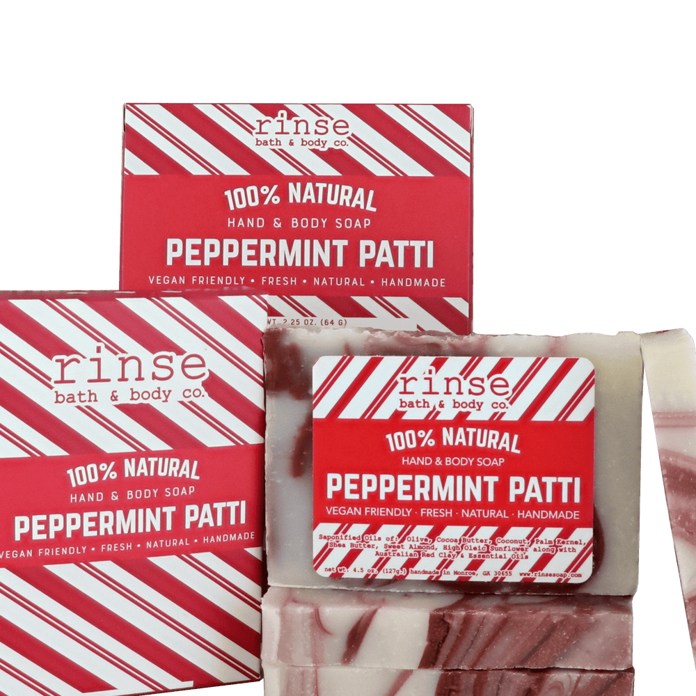 Natural handmade natural bar soap | Peppermint Patti | Rinse Bath & Body Co.