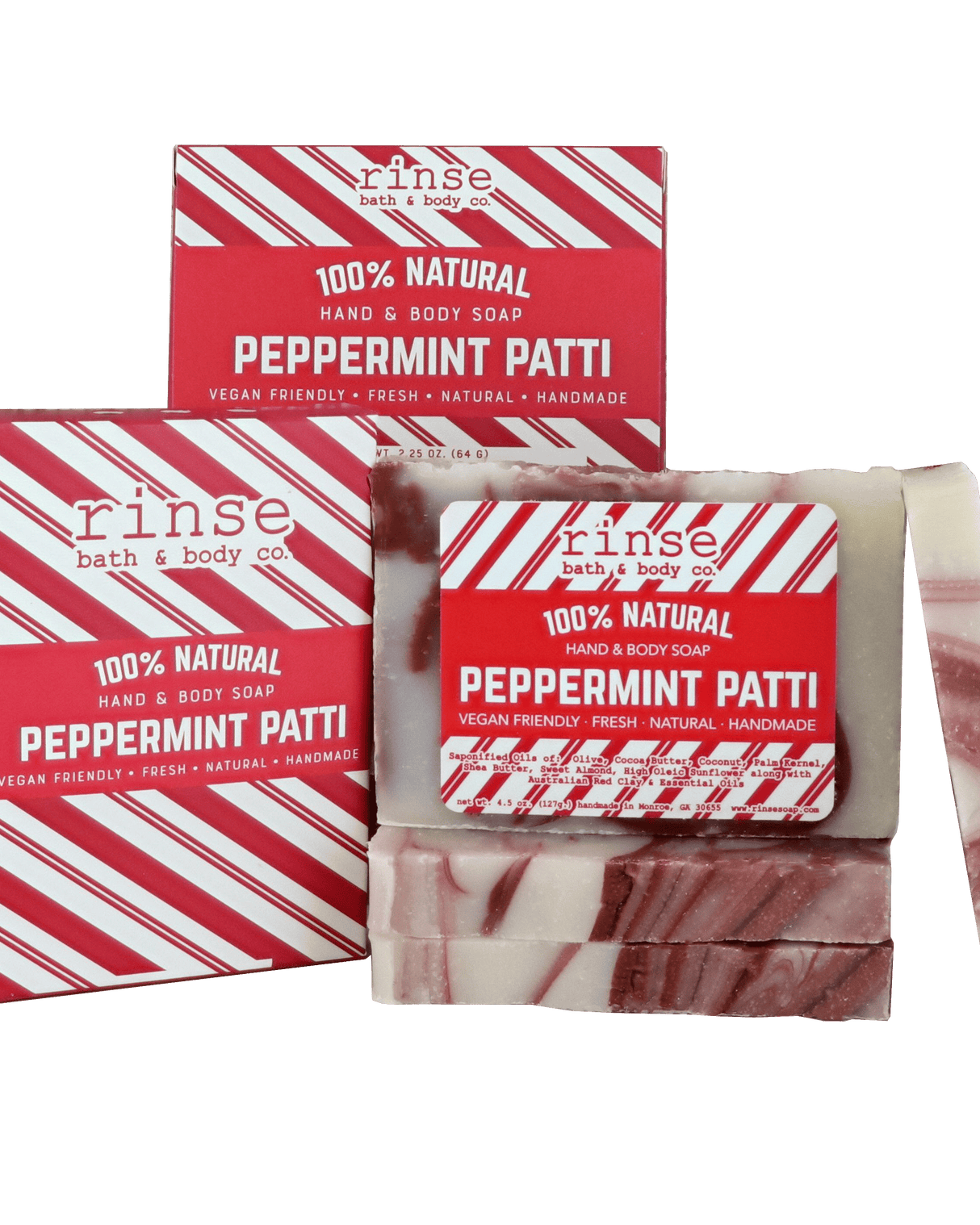 Natural handmade natural bar soap | Peppermint Patti | Rinse Bath & Body Co.
