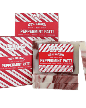 Natural handmade natural bar soap | Peppermint Patti | Rinse Bath & Body Co.