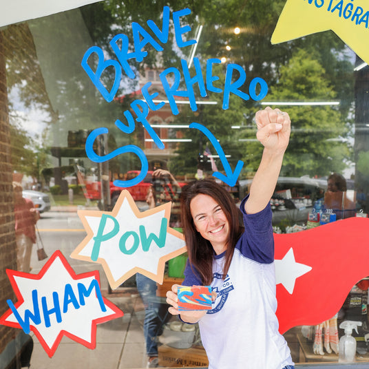 Rinse Superhero Soap - handmade natural product - lifestyle shot