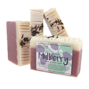 Rinse Mulberry handmade natural bar soap - moisturizing and gentle