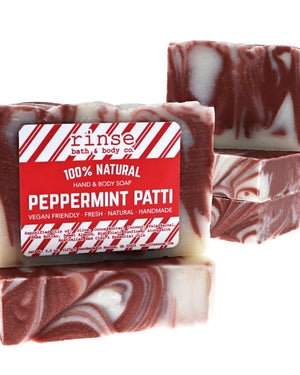Peppermint Patti handmade natural bar soap from Rinse - paraben-free since 2003