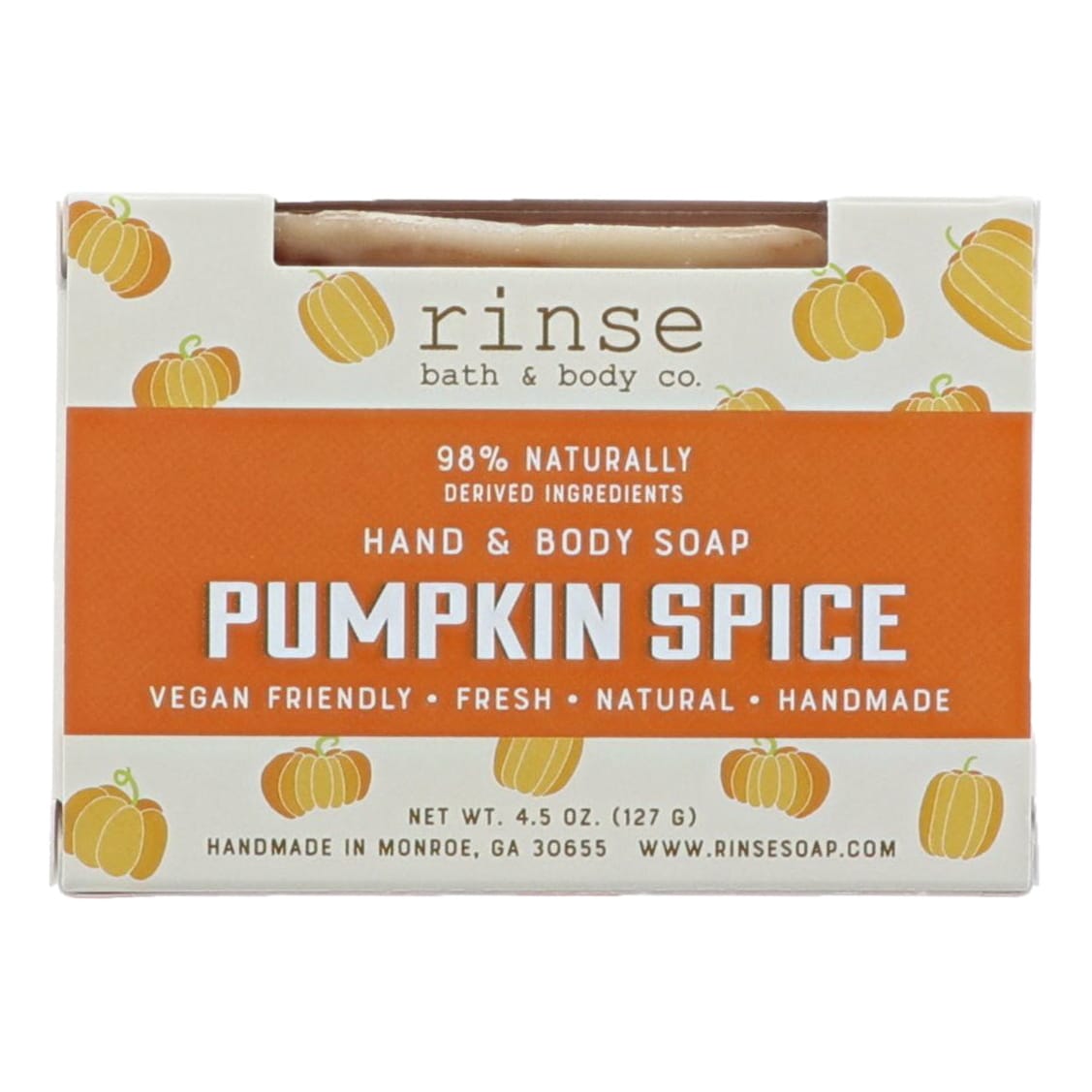 Pumpkin Spice boxed bar soap — 6 included in the Fall Scent Wall