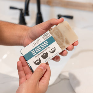 Beard Bar Facial handmade natural bar soap from Rinse - paraben-free since 2003 - alternate angle