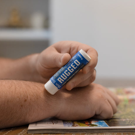 Rinse Rugged solid lotion stick - mess-free hydration - alternate angle