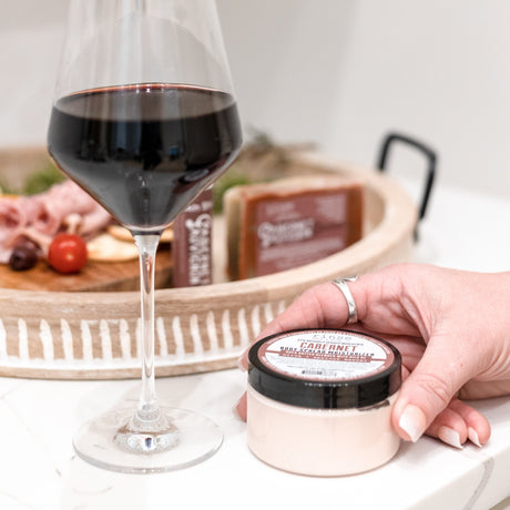 natural body lotion in Cabernet by Rinse Bath & Body - alternate angle