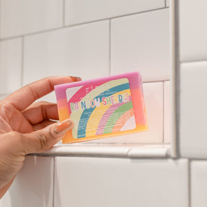 Rainbow Sherbet handmade natural bar soap from Rinse - paraben-free since 2003 - detail view