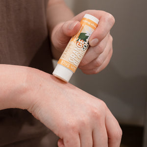 solid lotion stick in Orange Blossom by Rinse Bath & Body - alternate angle