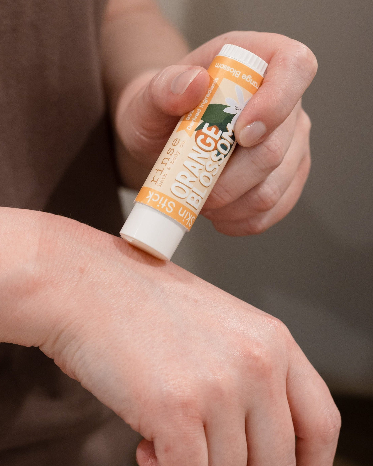 Orange Blossom solid lotion stick by Rinse Bath & Body