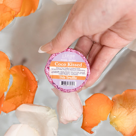Natural bath bomb | Coco Kissed | Rinse Bath & Body Co. - alternate angle