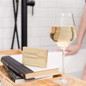 Rinse Chardonnay handmade natural bar soap - moisturizing and gentle - alternate angle