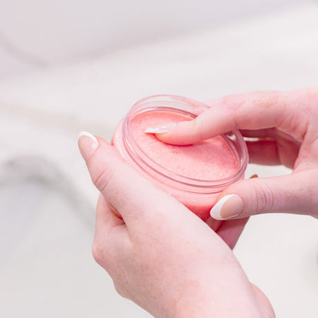 Natural natural sugar scrub | Pomegranate | Rinse Bath & Body Co. - alternate angle