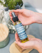 Spearmint Lavender Body Oil — in-use