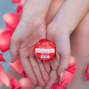 Natural bath bomb | Peppermint | Rinse Bath & Body Co. - alternate angle