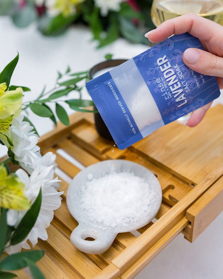 Lavender bath soak by Rinse Bath & Body