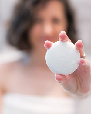 Handmade Unscented Sulfate Free Shampoo Bar natural shampoo bar - naturally derived - alternate angle