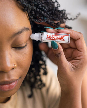 Peppermint essential oil roll-on by Rinse Bath & Body