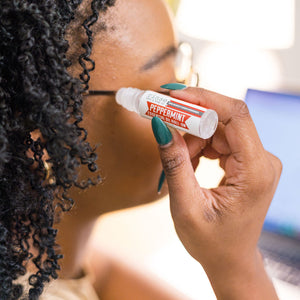 Natural essential oil roll-on | Peppermint | Rinse Bath & Body Co. - back label