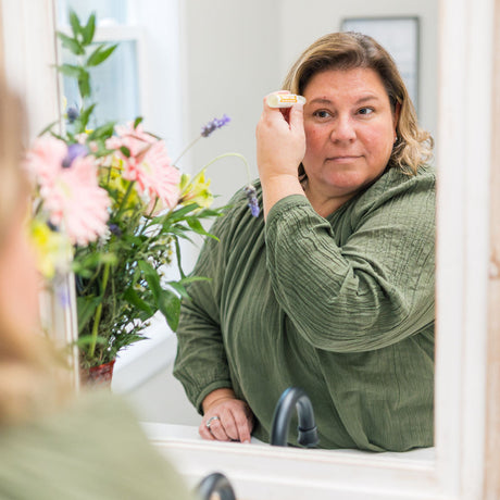 essential oil roll-on in Sweet Orange by Rinse Bath & Body - alternate angle