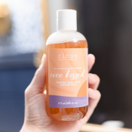 natural foaming hand soap in Coconut by Rinse Bath & Body - alternate angle