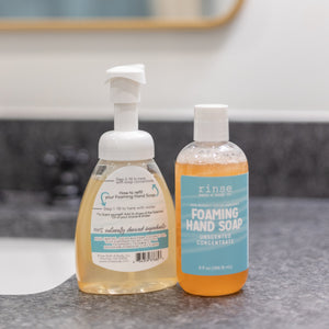 Natural natural foaming hand soap | Unscented | Rinse Bath & Body Co. - alternate angle