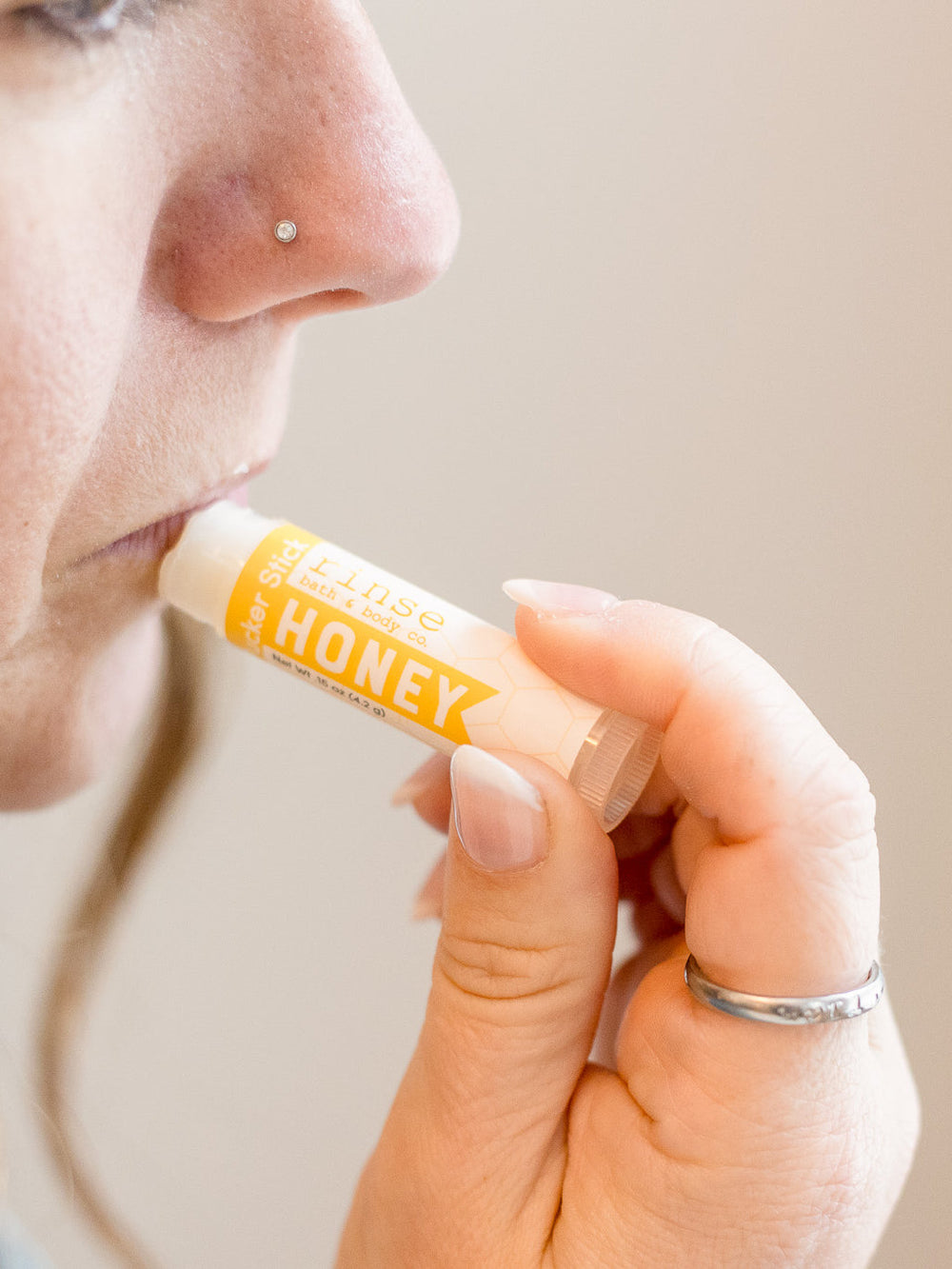 Almond & Honey Pucker & Skin Stick Bundle — in-use
