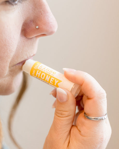 Almond & Honey Pucker & Skin Stick Bundle — in-use