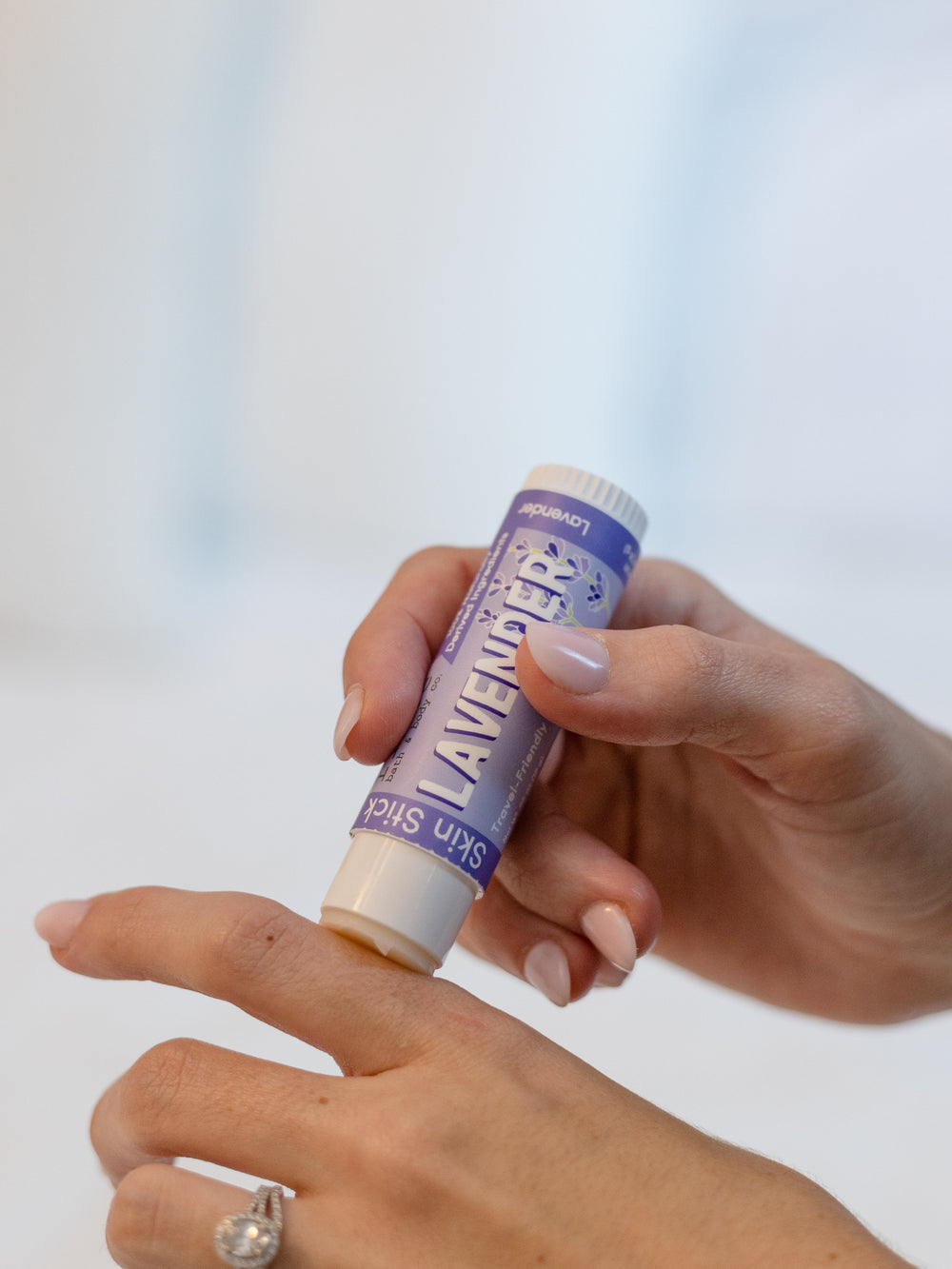 Lavender Soap + Skin Stick Box — in-use