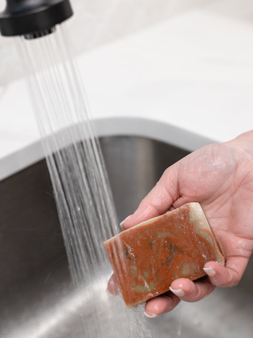 Cabernet Soap + Skin Stick Box — in-use