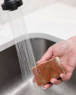 Cabernet Soap + Skin Stick Box — in-use