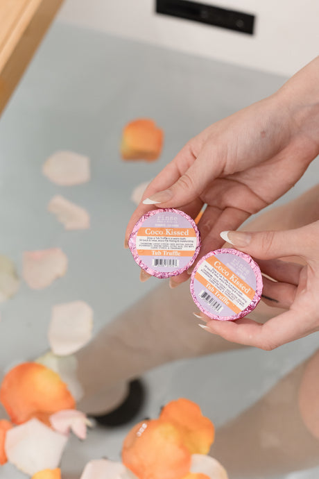 Cocoa Butter Bath Bomb (Tub Truffle) Coco Kissed — lifestyle