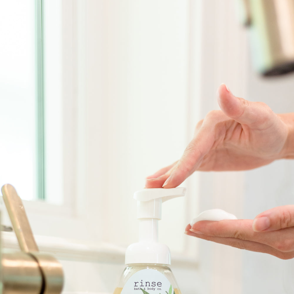 Lemon Verbena Foaming Hand Soap Concentrate — in-use