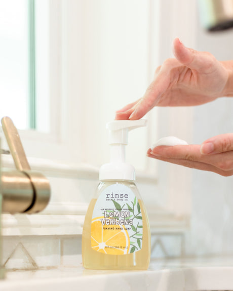 Lemon Verbena Foaming Hand Soap Concentrate — in-use