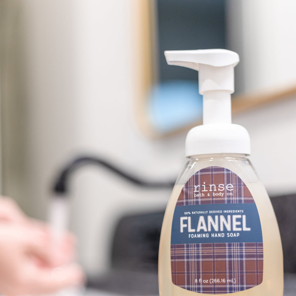 Flannel foaming hand soap concentrate by Rinse Bath & Body