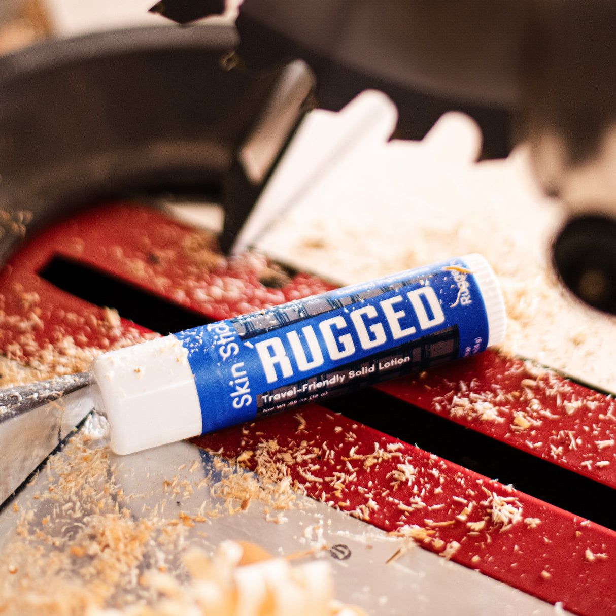 solid lotion stick in Rugged by Rinse Bath & Body - detail view