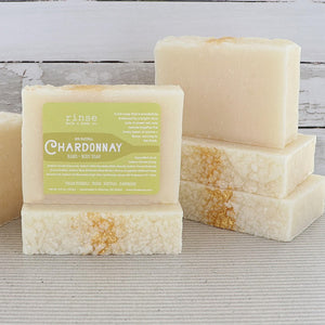 handmade natural bar soap in Chardonnay by Rinse Bath & Body - alternate angle