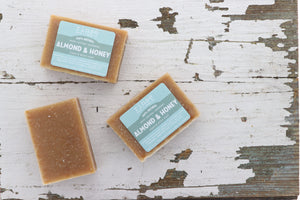 Almond & Honey Soap + Pucker Stick Box — lifestyle