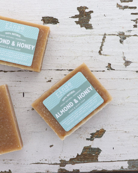 Almond & Honey Soap + Pucker Stick Box — lifestyle