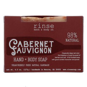 Boxed Cabernet Sauvignon wine soap