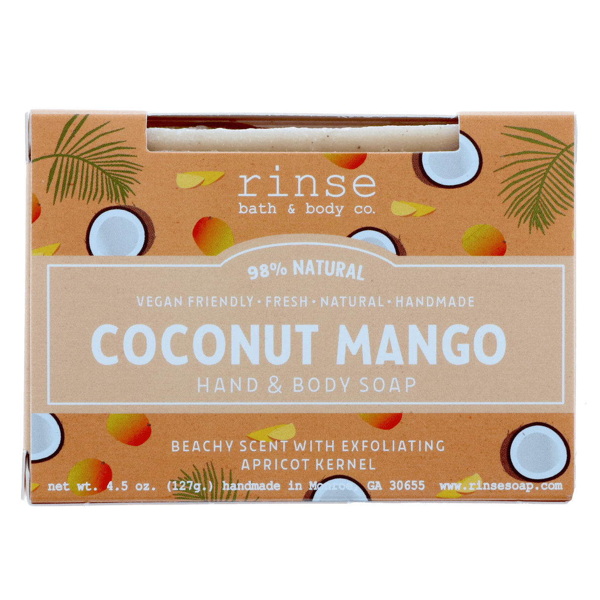 Boxed Coconut Mango bar soap