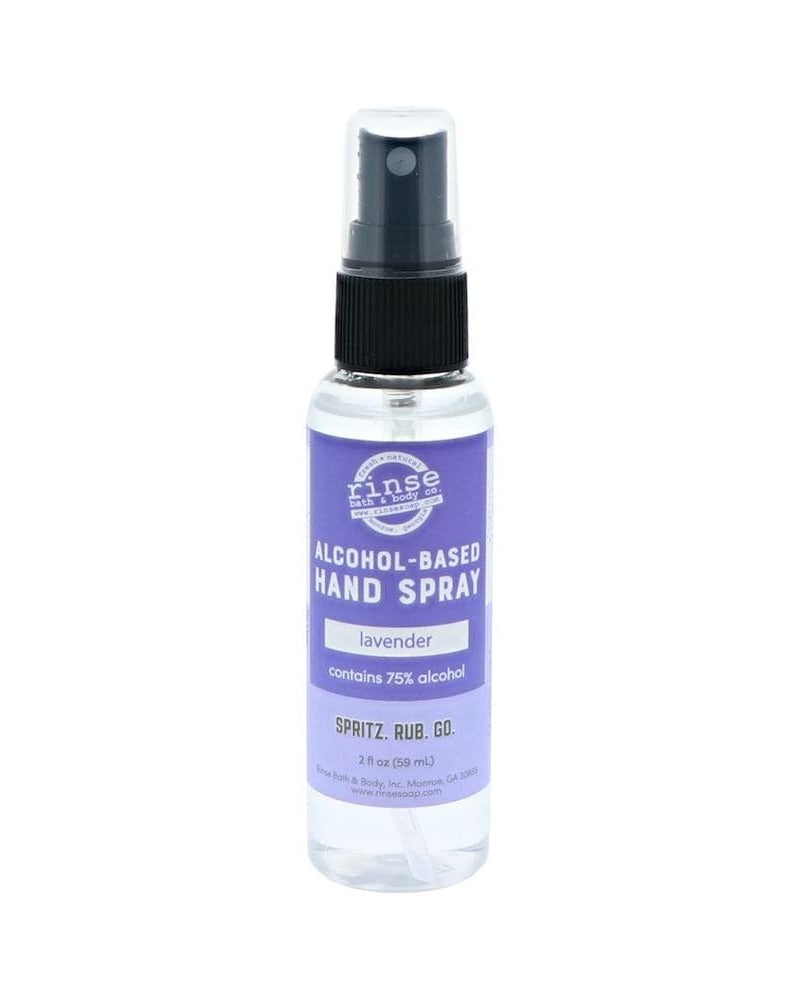Lavender Hand Sanitizer Spray — 4:5 product frame, Rinse Bath & Body Co.