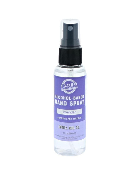 Lavender Hand Sanitizer Spray — 4:5 product frame, Rinse Bath & Body Co.