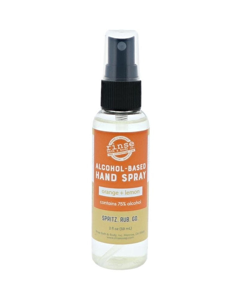 Orange & Lemon Hand Sanitizer Spray — 4:5 product frame, Rinse Bath & Body Co.
